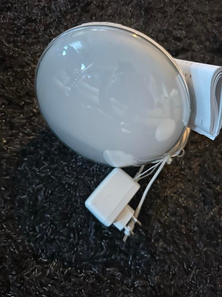 2x Philips Wake-up Light HF3520 Wekker met licht en geluid, Ophalen of Verzenden, Gebruikt, Digitaal