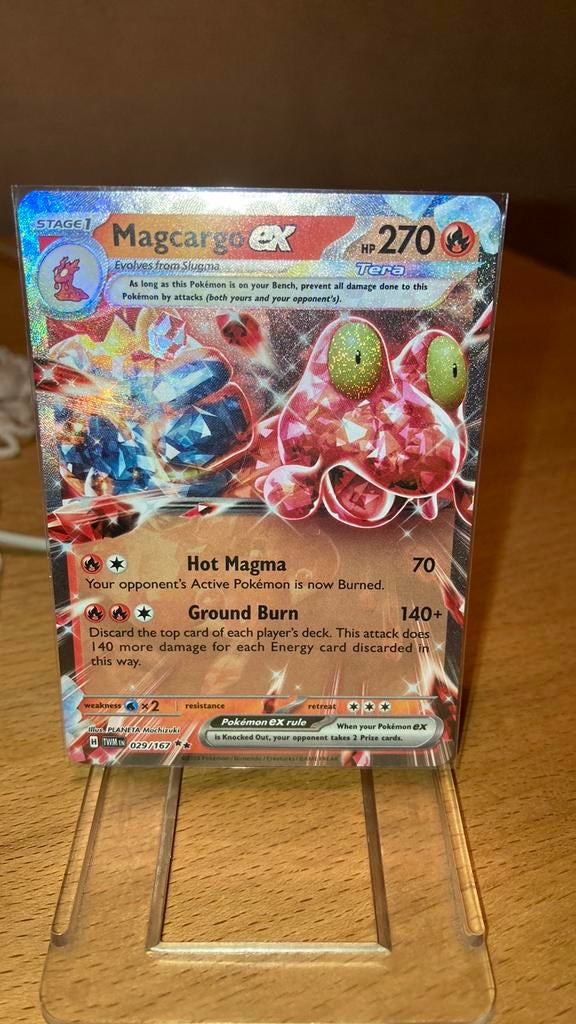 Pokemon Magcargo Ex 39/167 Twilight Masquerade 3,00 euro, Ophalen of Verzenden, Zo goed als nieuw