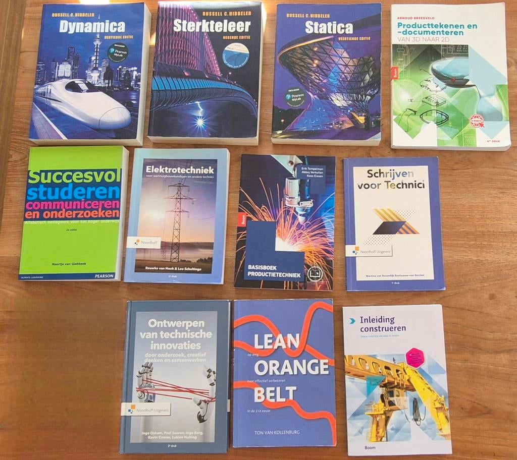 VOLLEDIG BOEKENPAKKET ENGINEERING, Boeken, Studieboeken en Cursussen, Zo goed als nieuw, Niet van toepassing, Ophalen of Verzenden