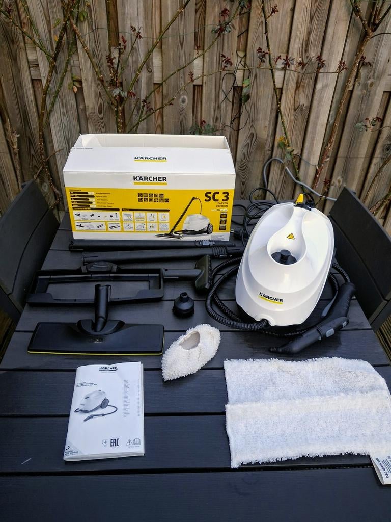 Kärcher SC 3 EasyFix Stoomreiniger compleet., Witgoed en Apparatuur, Stoomapparaten, Ophalen of Verzenden, Zo goed als nieuw, Stoomreiniger
