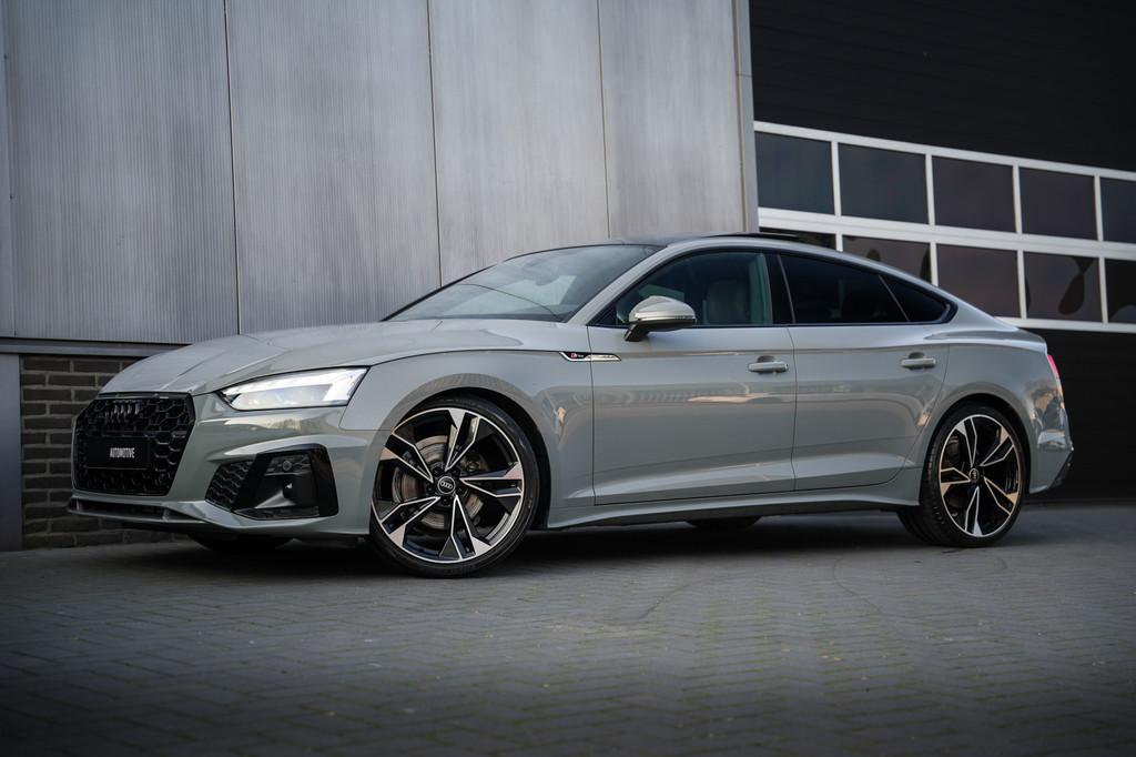 Audi A5 Sportback 35 TFSI 150 pk S edition Competition S-Lin, Auto's, Gebruikt, Zwart, 4 cilinders, Leder