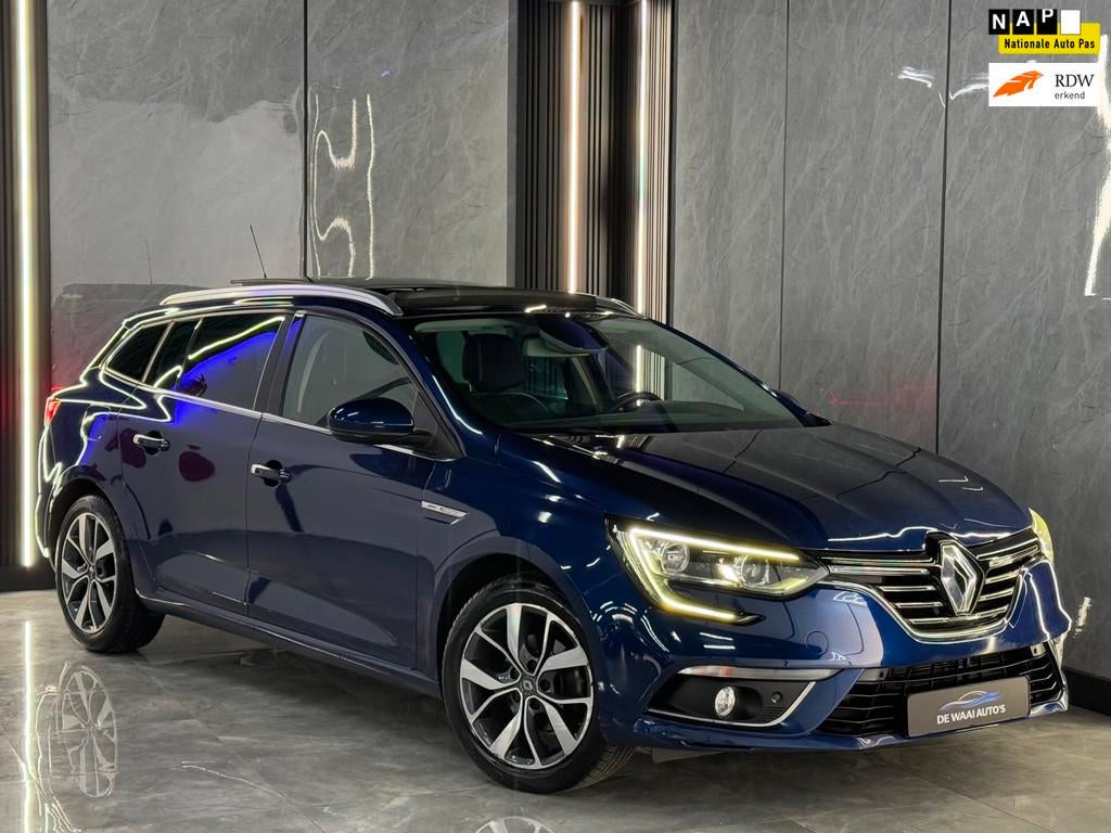 Renault Mégane Estate 1.2 TCe Bose | Pano | 2e Eignr | Came, Voorwielaandrijving, Gebruikt, 4 cilinders, Blauw