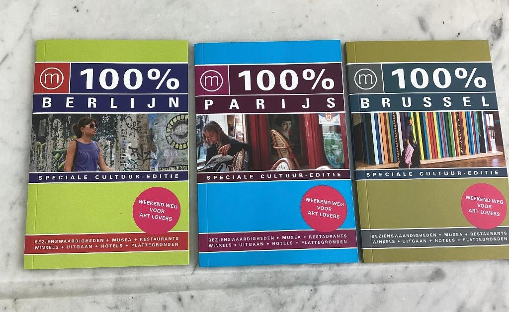 REISGIDS 100% - Brussel - Parijs - Berlijn, Boeken, Overige merken, Reisgids 100%, Europa, Ophalen of Verzenden