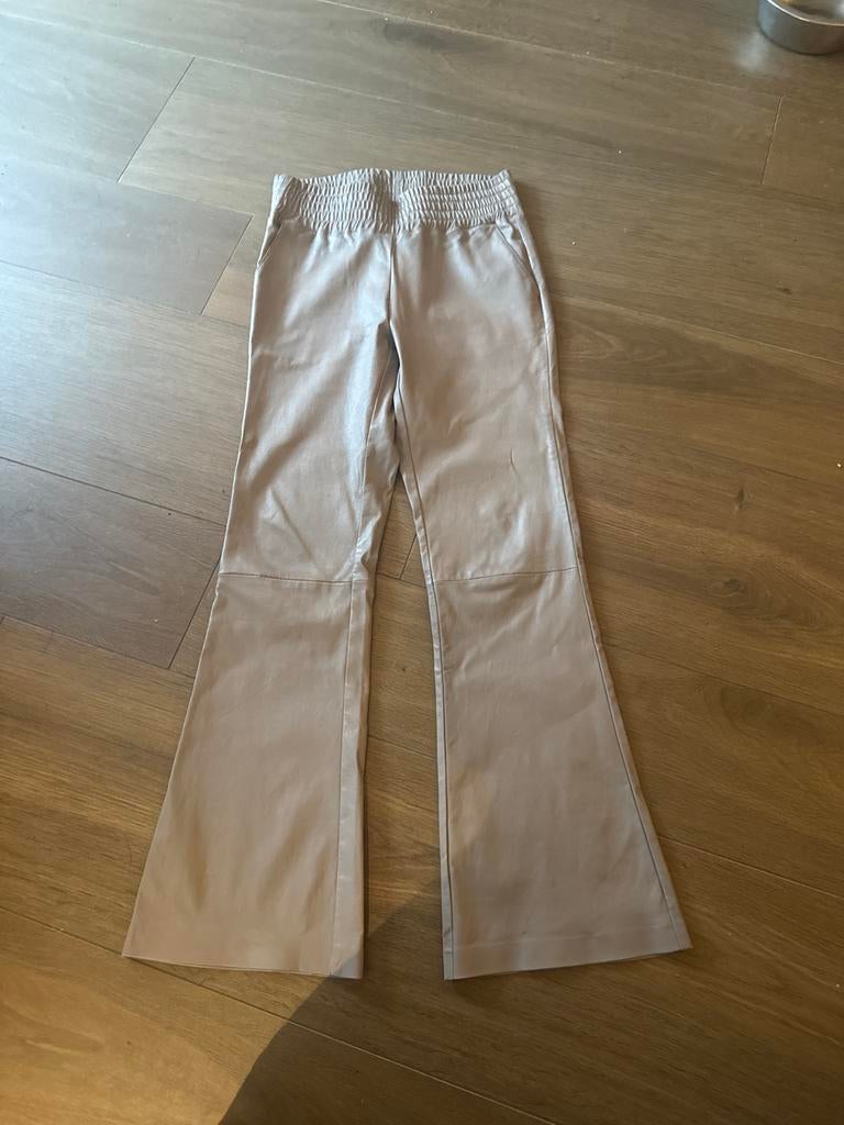 Ibana leren broek - Maat 40, Ophalen of Verzenden, Maat 38/40 (M), Beige
