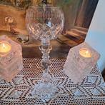 vintage zwaar kristallen bokaal / kandelaar/windlicht, Ophalen