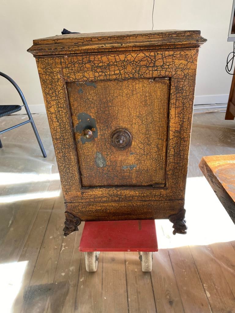 Antieke brandkast, Antiek en Kunst, Ophalen of Verzenden
