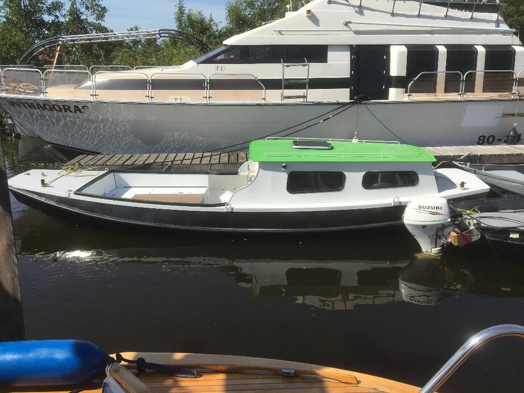 Stalen scheepje [voormalig opduwer], Watersport en Boten, Ophalen, Gebruikt, Staal, Binnenboordmotor