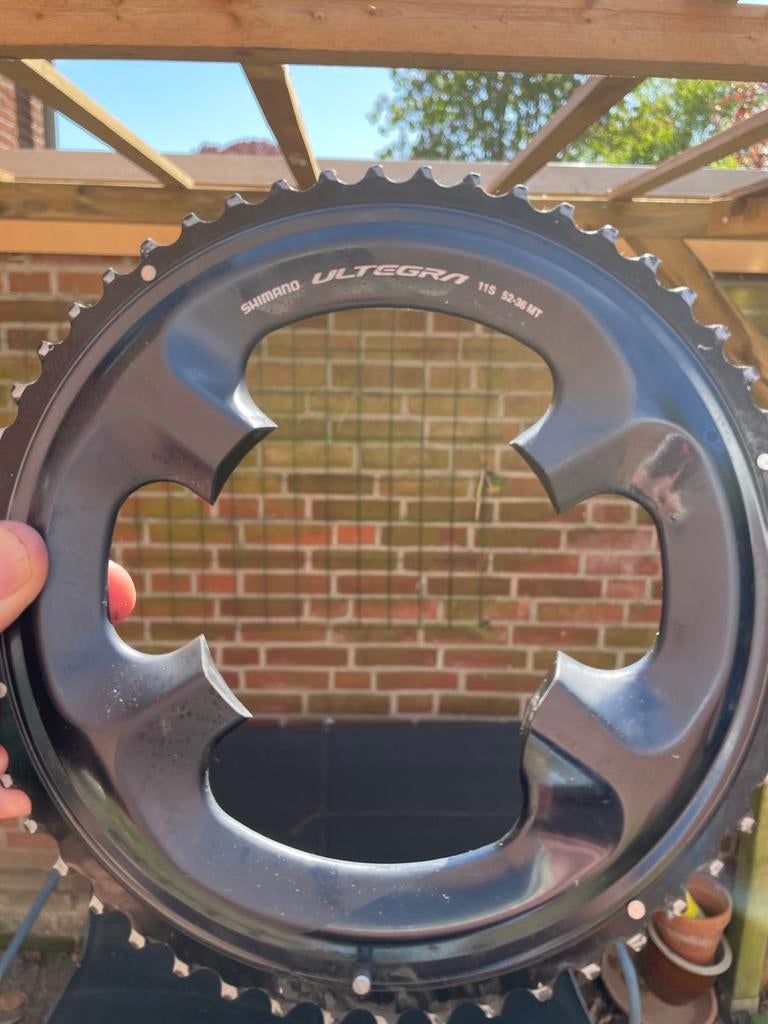 Shimano Ultegra 11S 52-36 MT Crankstelblad, Crankstel of Pedalen, Gebruikt, Ophalen of Verzenden, Aluminium