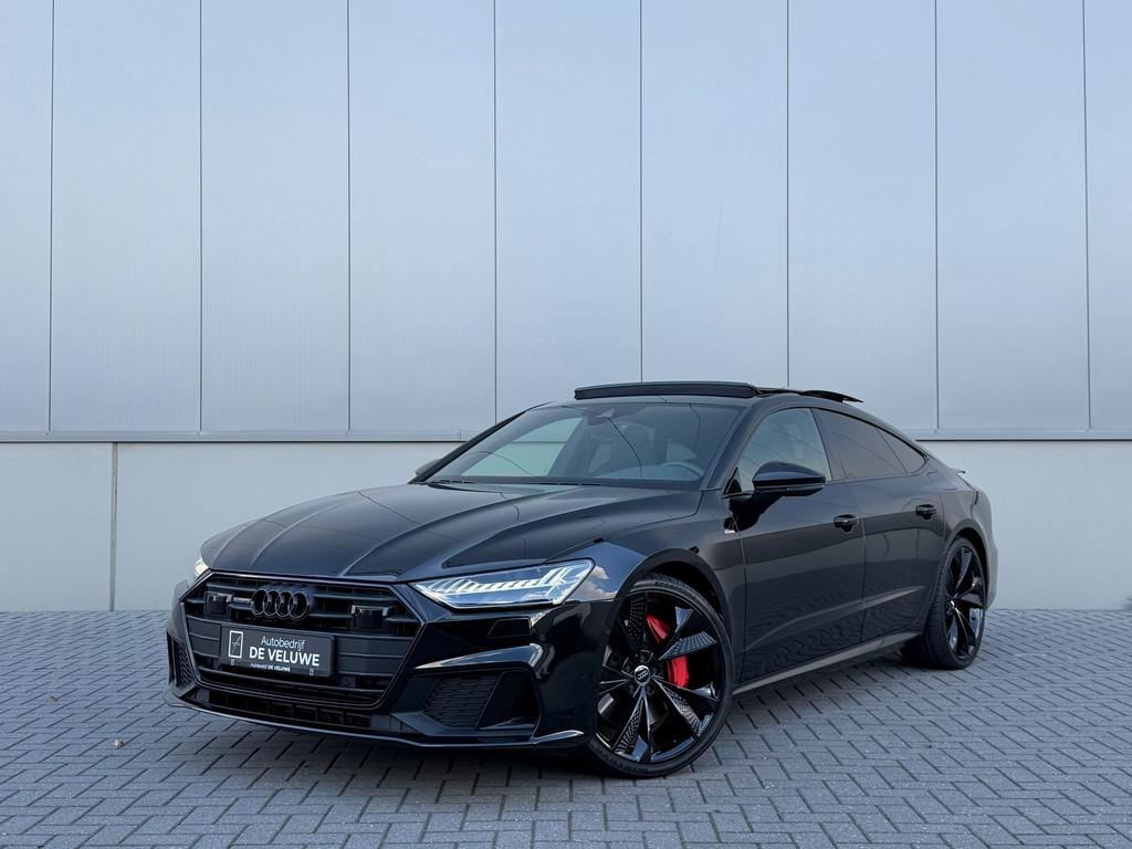 Audi A7 Sportback 50 TFSIe Quattro S-Line Pano RS-Seats 21", Auto's, Gebruikt, Zwart, 4 cilinders, 4 stoelen