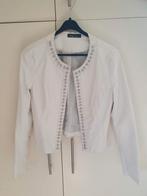 Leuk leren jasje mt M 🤍, Ophalen of Verzenden, Gedragen, Maat 38/40 (M), Wit