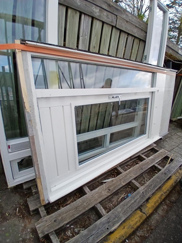 Hardhouten kozijn pui hardhouten deur driepuntssluiting, Ophalen of Verzenden, Hout, 75 tot 150 cm, Deurkozijn