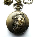 zakhorloge model paardekop in bronskleur, Ophalen of Verzenden, Nieuw