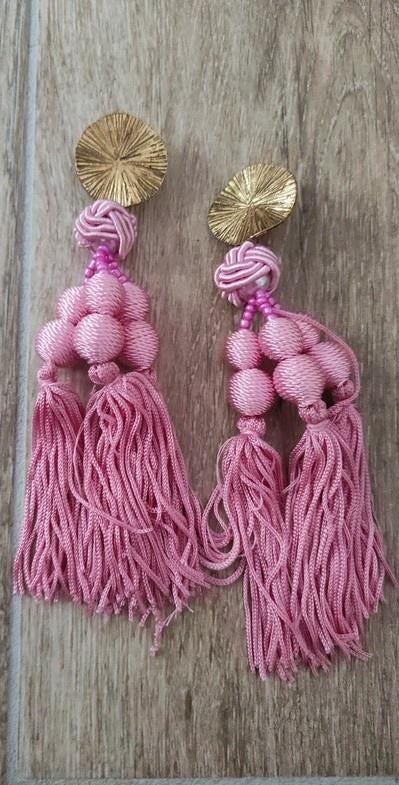 Kekke roze ZARA oorbellen, Overige materialen, Verzenden, Zo goed als nieuw, Roze