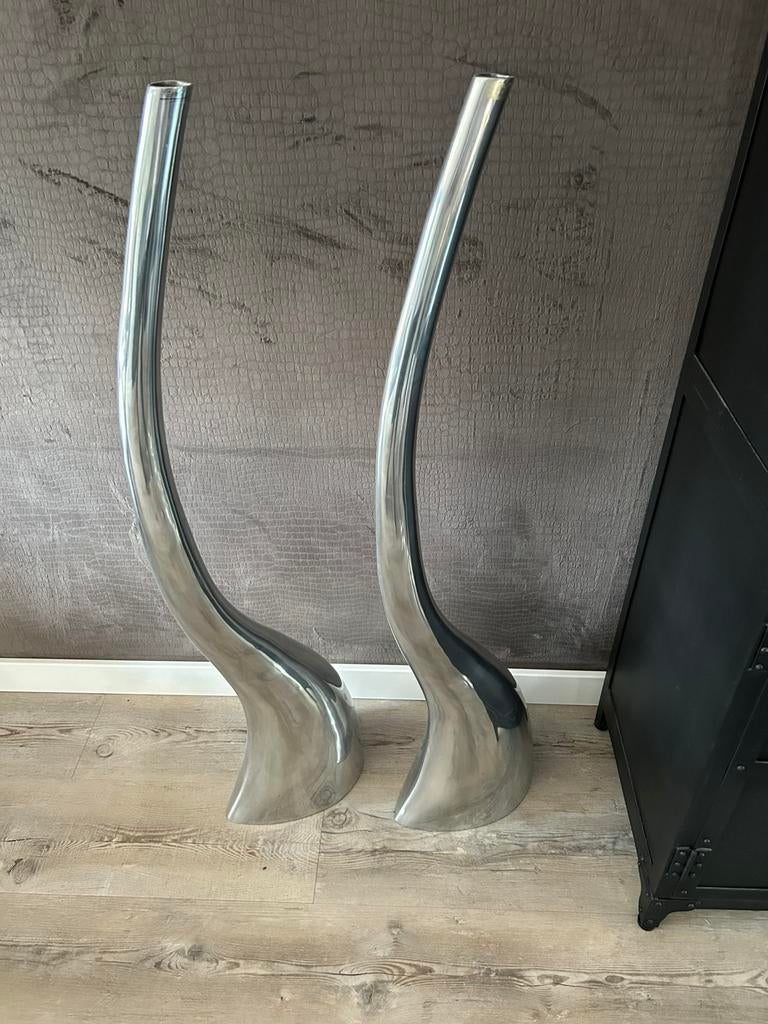 BOB design vazen SNAKE 125 cm 2stuks, Huis en Inrichting, Woonaccessoires | Vazen, Ophalen, Zo goed als nieuw, Overige kleuren