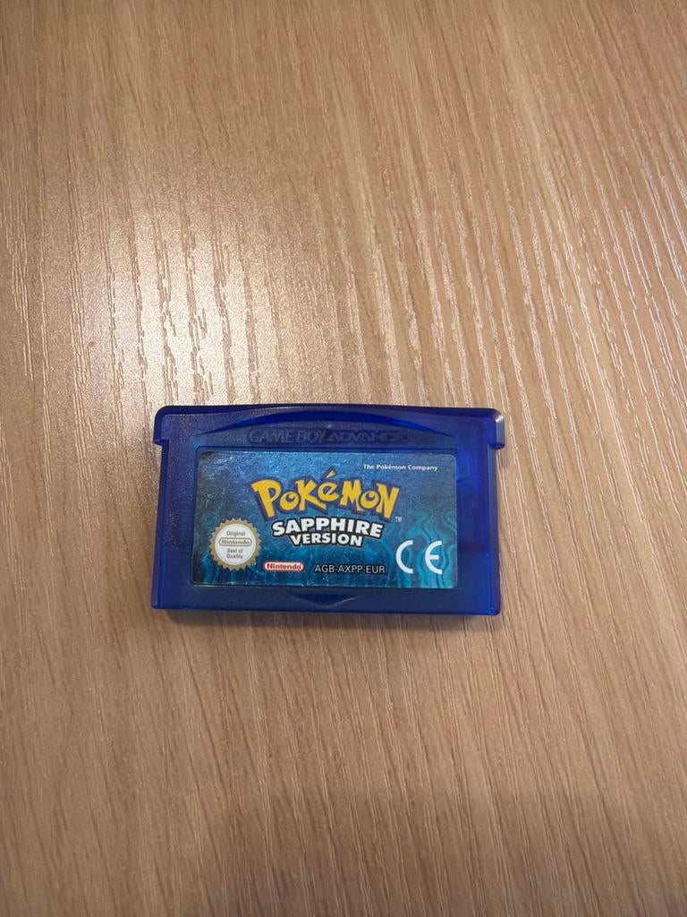Pokémon Sapphire Version - Gba met nieuwe batterij!, 1 speler, Refurbished, Ophalen of Verzenden, Role Playing Game (Rpg)