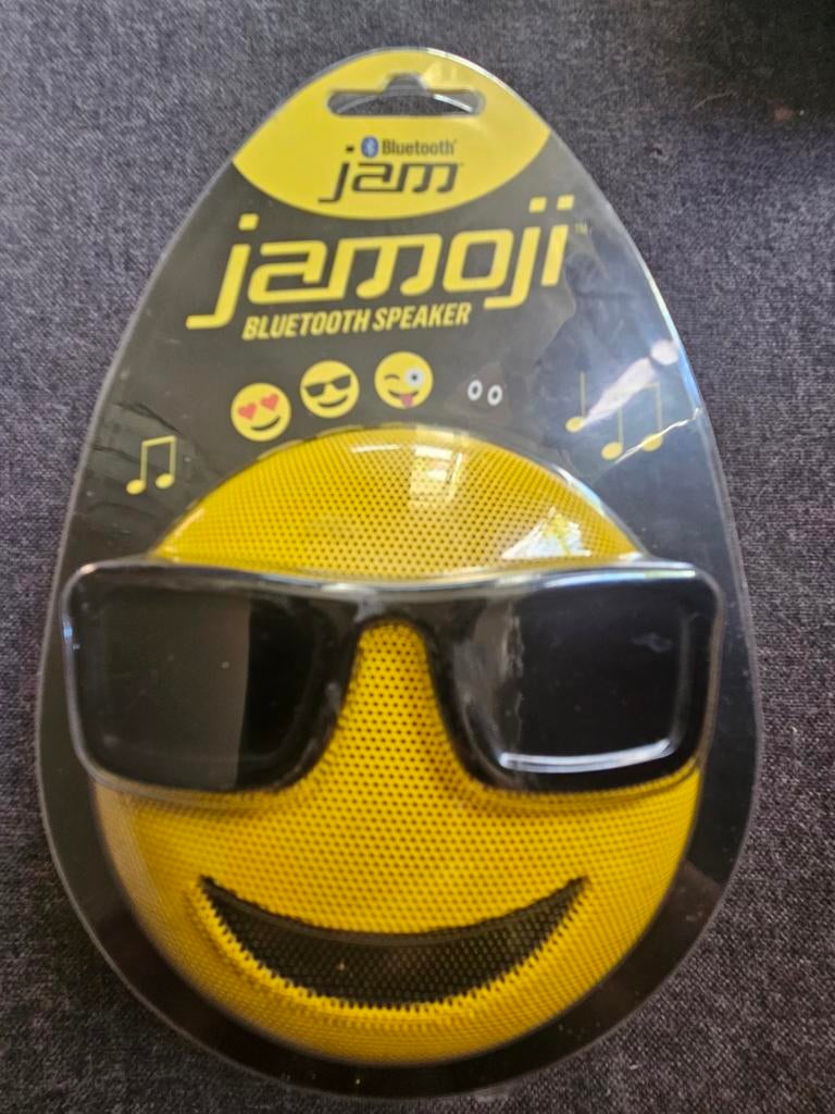 Jamoji Bluetooth Speaker met coole zonnebril emoji, Audio, Tv en Foto, Luidsprekers, Overige typen, Zo goed als nieuw, Minder dan 60 watt