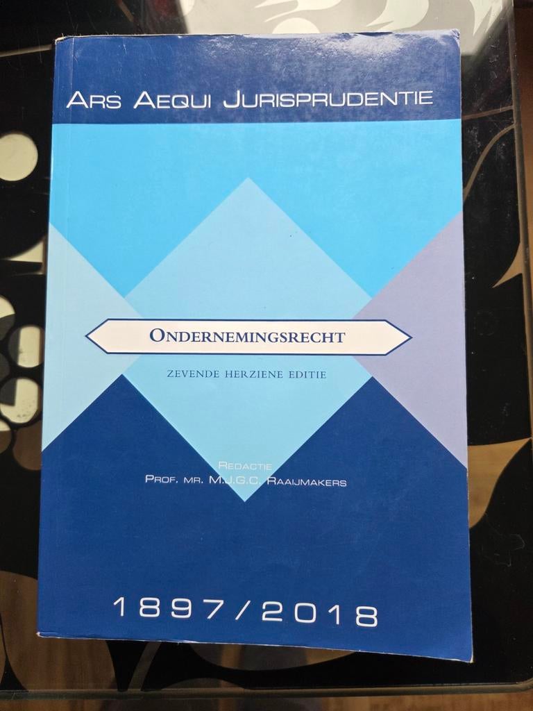 Ars Aequi Jurisprudentie Ondernemingsrecht, Boeken, M.J.G.C. Raaijmakers, Zo goed als nieuw, Alpha, HBO