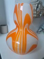 Carlo Moretti vintage vaas, Oranje, Ophalen of Verzenden, Minder dan 50 cm, Glas