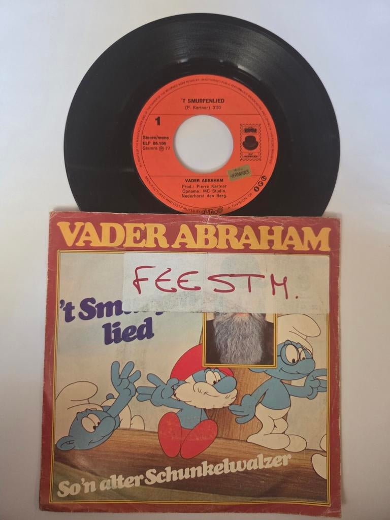 Vader Abraham - 't Smurfenlied, Cd's en Dvd's, Vinyl Singles, Gebruikt, 7 inch, Single, Ophalen of Verzenden