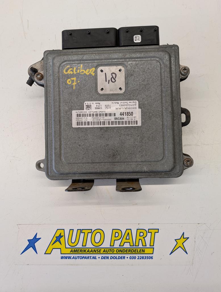 Dodge Caliber 1.8 motorcomputer 2007-10, Gebruikt, PO Box 21-8004 | Auburn Hills, MI 48321-8004, Amerikaanse onderdelen, Ophalen of Verzenden