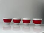 Koziol Aroma mokken Matteo Thun set 4 rood wit, Ophalen of Verzenden, Zo goed als nieuw, Overige stijlen, Kop(pen) en/of Schotel(s)