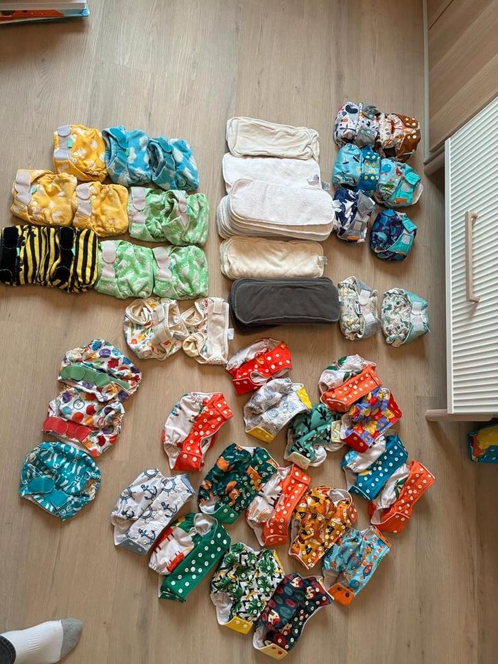 Wasbare luiers Totsbots, Anavy, Happy Flute met inleggers, Kinderen en Baby's, Babykleding | Baby-kledingpakketten, One size, Ophalen