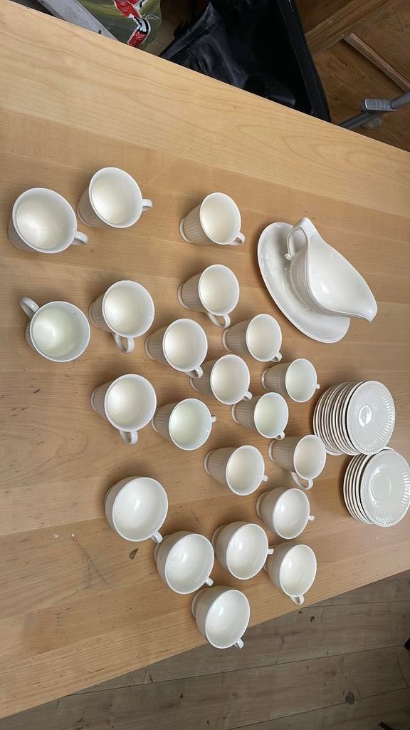 Wedgwood Edme kopjes met schotels, Ophalen, Gebruikt, Wedgwood, Kop(pen) en/of Schotel(s)
