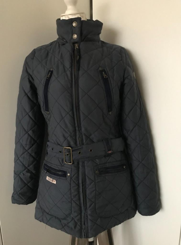 Donkerblauwe Jas van Argentina la Gauchita, Kleding | Dames, Argentina la Gauchita, Zo goed als nieuw, Maat 36 (S), Verzenden