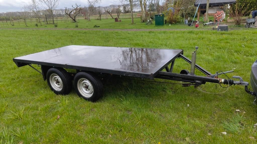 Tandemasser aanhanger 2000kg, Ophalen, Gebruikt