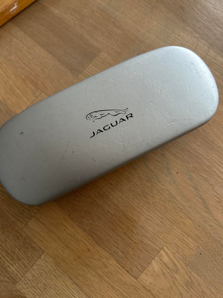 Jaguar brillenkoker, Ophalen of Verzenden, Gebruikt, Grijs, Overige merken
