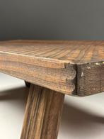 Salontafel Brutalist eiken massief jaren 70, Ophalen of Verzenden