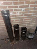 RVS dubbelwandige rookgasafvoer voor houtkachel, Ophalen of Verzenden, Gebruikt, Houthaard