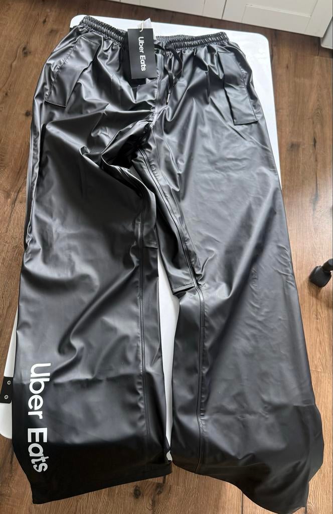 Nieuwe Uber Eats Regenbroek - Waterdicht en Comfortabel, Ophalen of Verzenden, Nieuw, Regenlaarzen, Heren