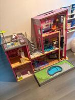 Groot barbiehuis poppenhuis met meubels, Ophalen, Gebruikt, Poppenhuis