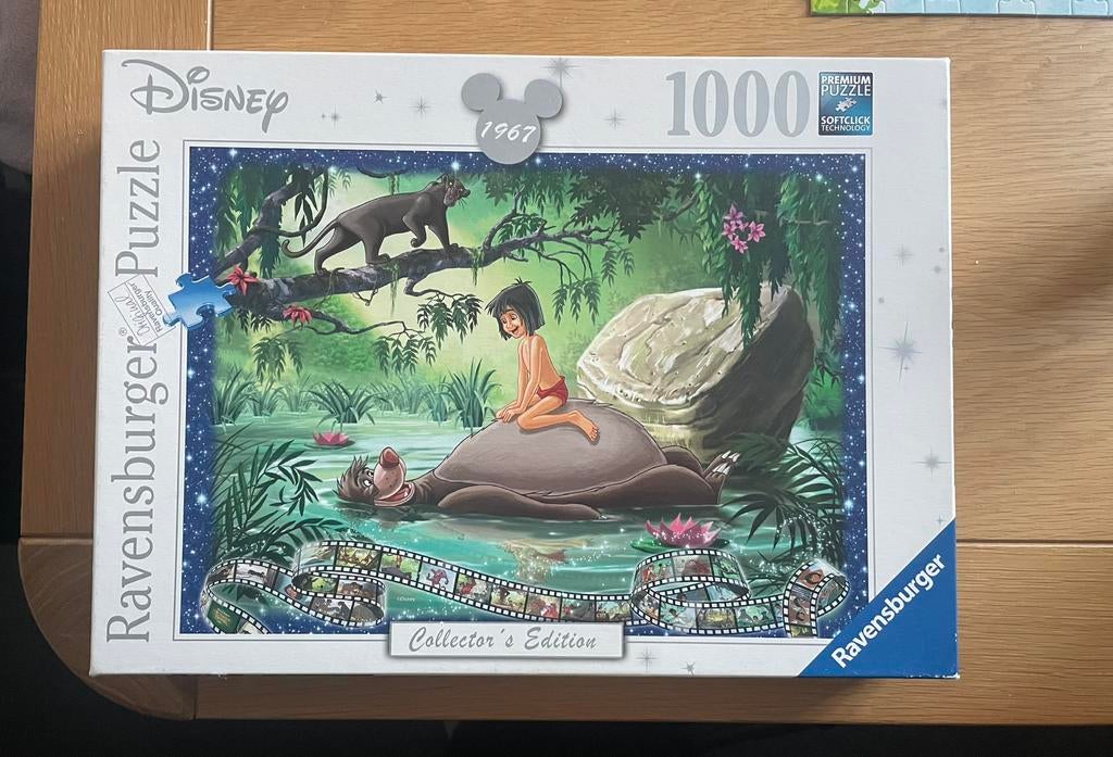 Disney Ravensburger puzzel jungel boek collectors edition, Ophalen of Verzenden, 500 t/m 1500 stukjes, Zo goed als nieuw, Legpuzzel