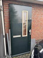 Buitendeur 93 x 211,5 met glas en brievenbus, Ophalen, Gebruikt, 80 tot 100 cm, Buitendeur