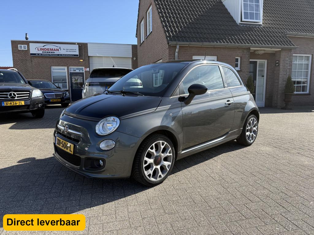Fiat 500 1.2 500 Sport Airconditioning Sportleder 16", Auto's, Fiat, Gebruikt, 4 cilinders, 840 kg, 4 stoelen
