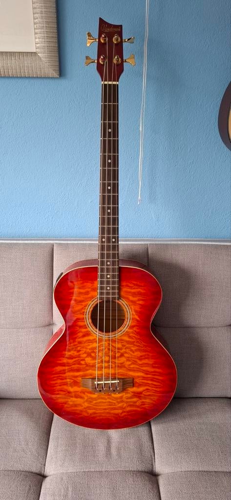 Semi-acoustische basgitaar Vanderson, Ophalen, Gebruikt