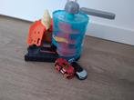 Hotwheels banen en diverse auto's, Ophalen, Racebaan, Zo goed als nieuw, Hot Wheels