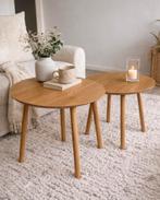 JYSK MUNKEBO Salontafel Set - Natuurlijk Eiken, Huis en Inrichting, Tafels | Salontafels, Ophalen, 50 tot 100 cm, Zo goed als nieuw