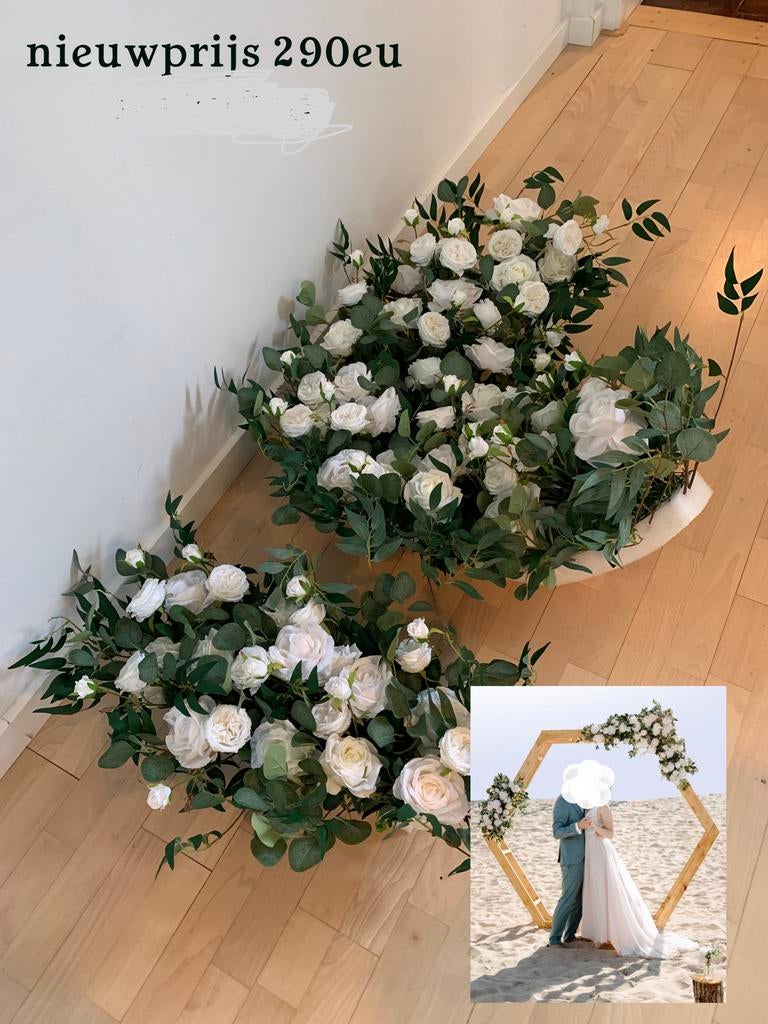 Gazebo bloemenstukken kunst bruiloft trouwerij, Ophalen of Verzenden, Zo goed als nieuw, Wit, Accessoires