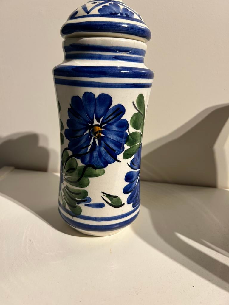 Blauw (portugees?) aardewerk, Gebruikt, Blauw, Aardewerk of Porselein, Ophalen of Verzenden