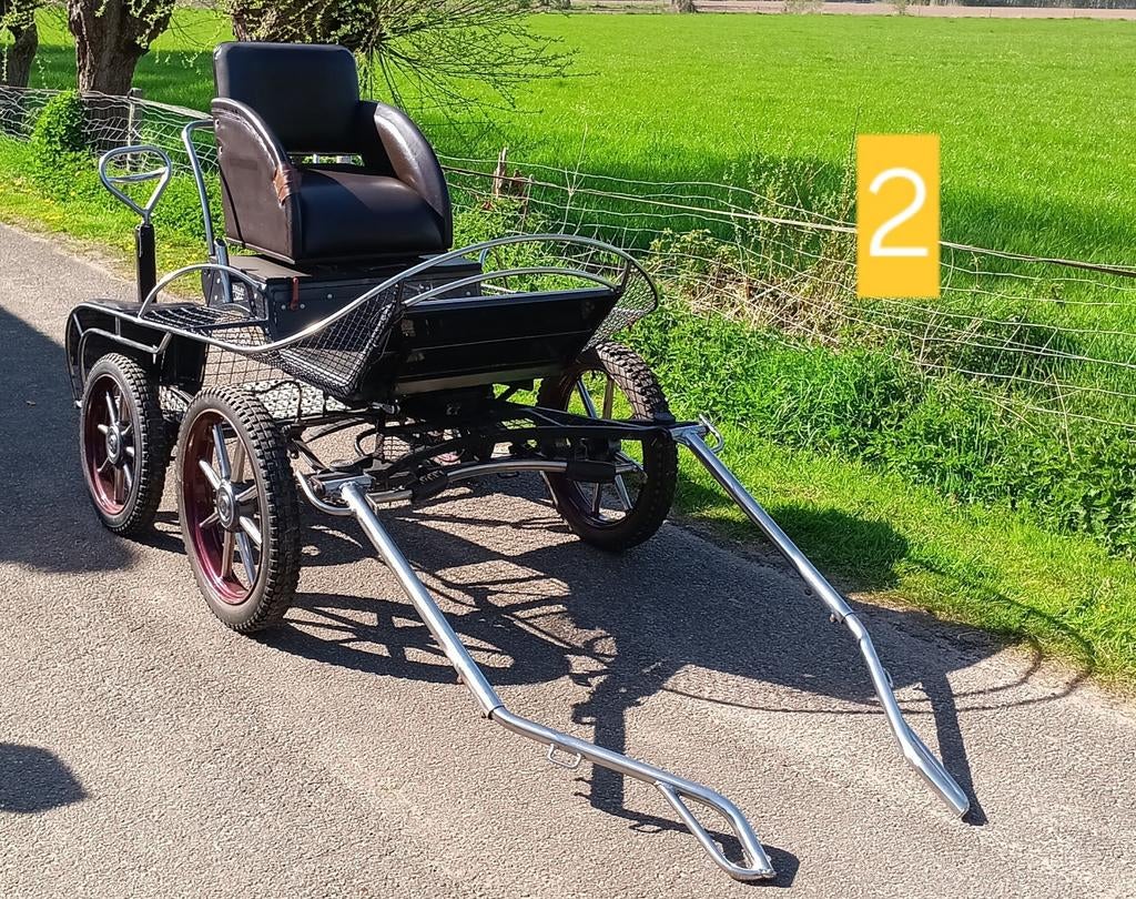 Marathonwagen grote mt shet,  a/b/c pony, Dieren en Toebehoren, Rijtuigen en Koetsen, Gebruikt, Marathonwagen, Pony