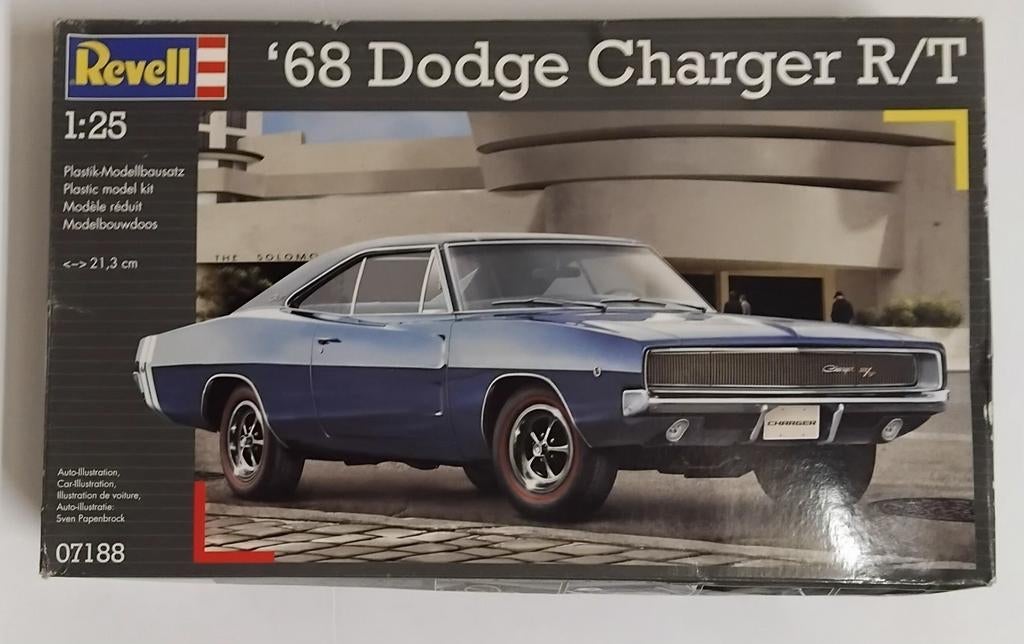 Dodge Charger R/T. Revell 07188. Schaal 1:25., Gebruikt, Auto, Revell, Groter dan 1:32