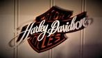 Stoere Harley Davidson Muurplaat - Mancave Decoratie, Ophalen of Verzenden, Nieuw, Lichtbak of (neon) lamp