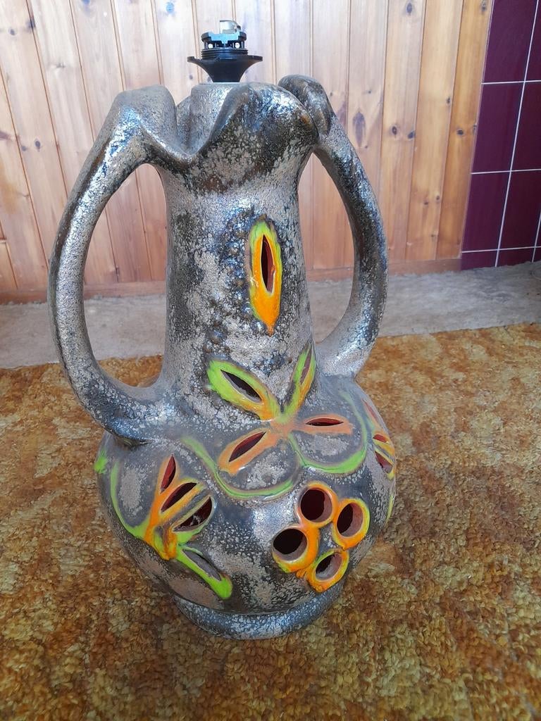 Vintage Fat Lava Tafellamp - Uniek Keramiek Design, Ophalen