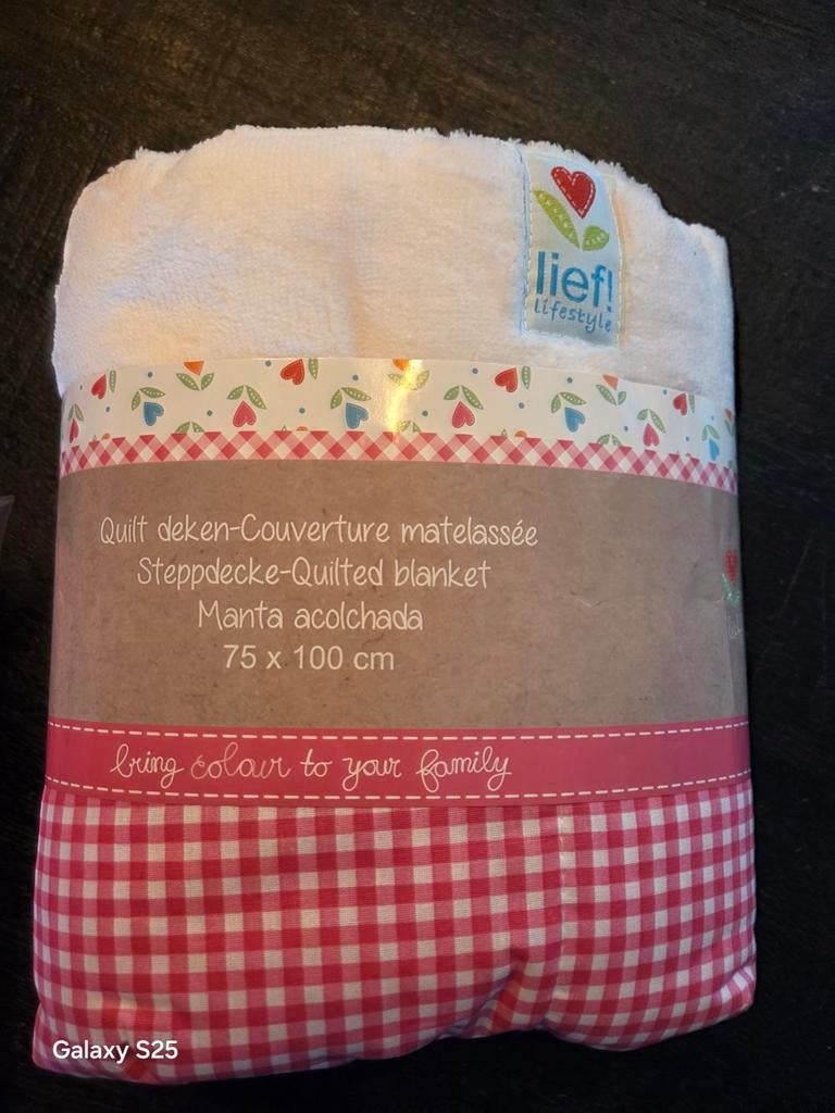 Lief! Lifestyle Quilt deken 75x100 cm, Ophalen of Verzenden