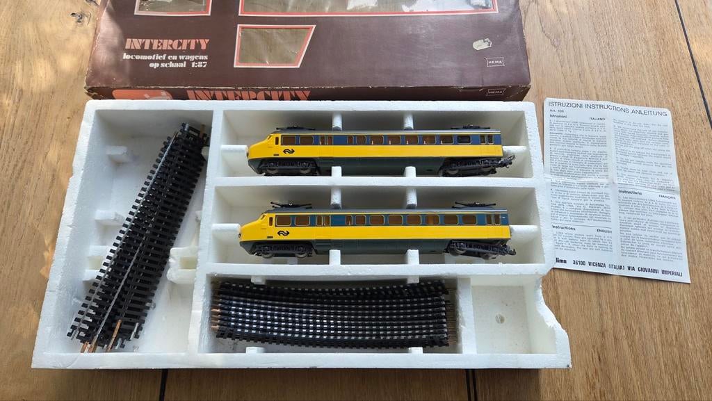 Oude Lima NS model trein locomotief H0 Intercity Hondekop, Gelijkstroom, Ophalen of Verzenden, NS, Lima