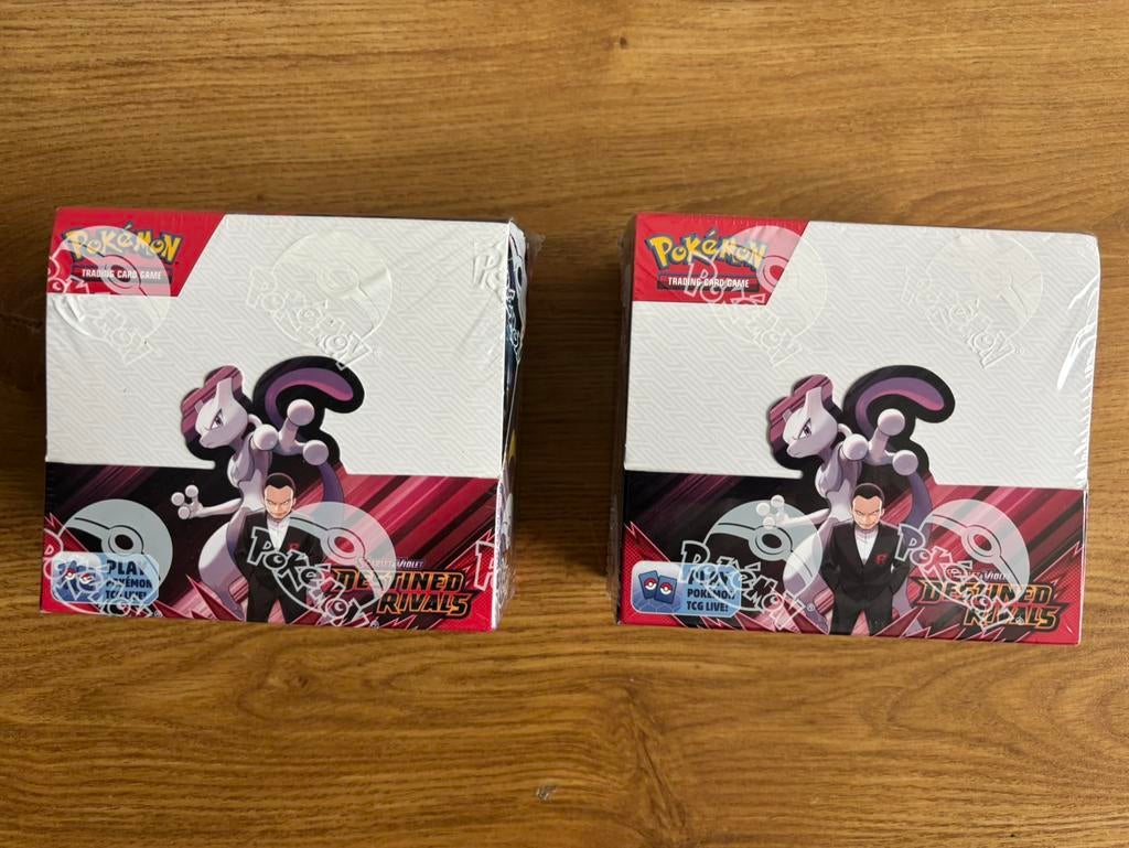 Pokémon Destined Rivals Boosterbox, Hobby en Vrije tijd, Verzamelkaartspellen | Pokémon, Ophalen of Verzenden, Zo goed als nieuw