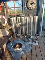 Helex Rvs dubbelwandig kachelpijpen rookkanaal houtkachel, Huis en Inrichting, Kachels, Ophalen, Hout, Houtkachel